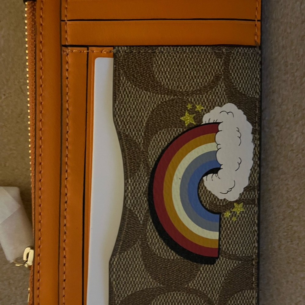 NWT! Coach Signature Rainbow Mini bucket bag 3 set - Picture 5 of 14